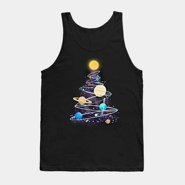 Planetary Holiday Tank Top by NashSketches